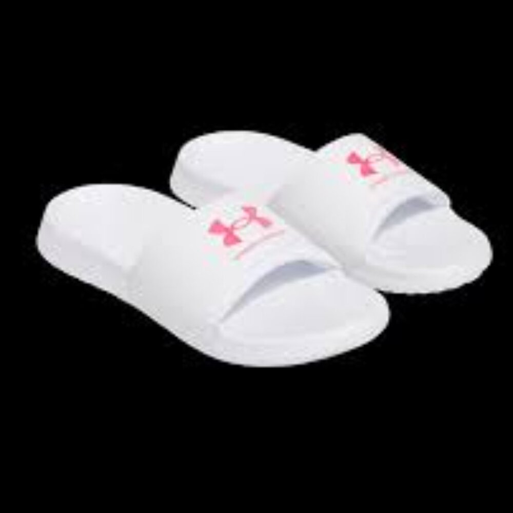NWT!  Under Armour White Slide Sandals